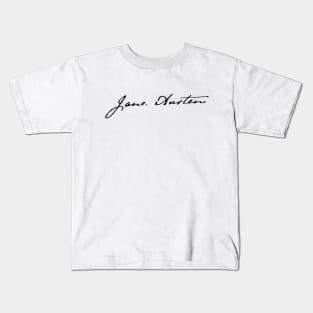 Jane Austen Signature Kids T-Shirt